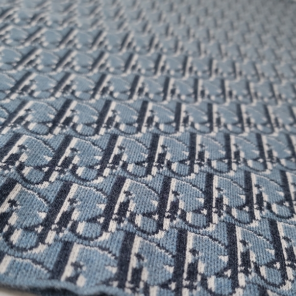 Dior Navy Patterned Short Sleeve Tee - Picture 2 of 4